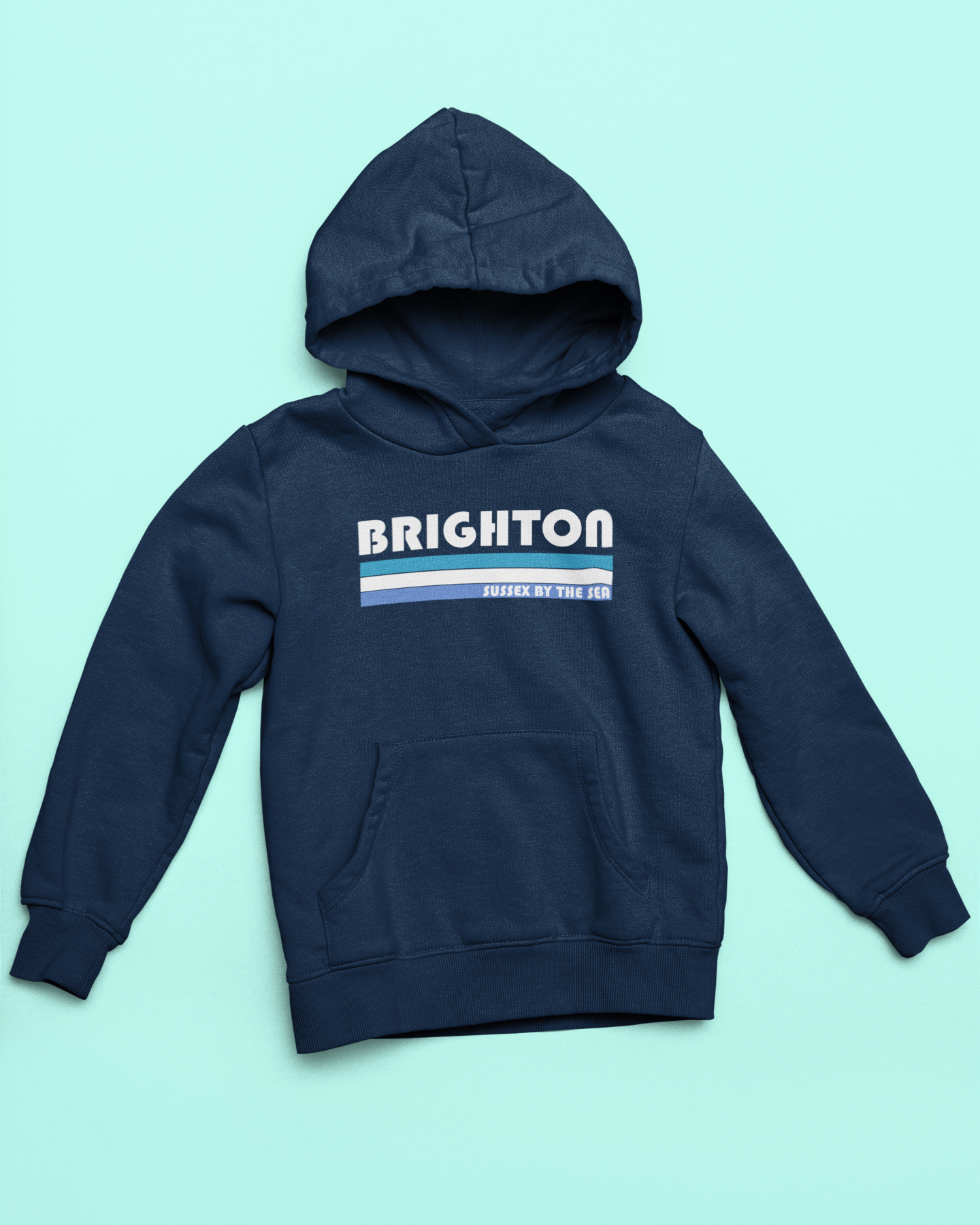Kids Hoodie 3 Stripe Brighton Logo