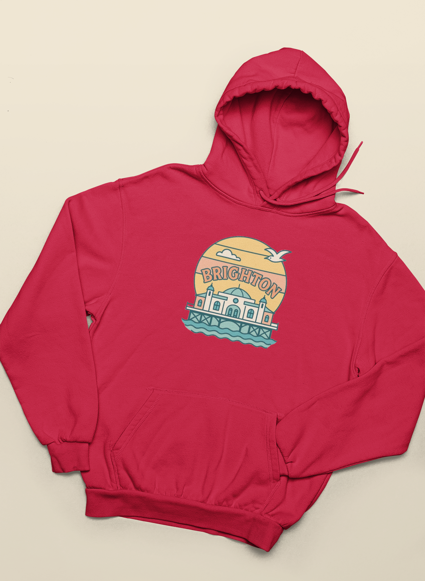 Brighton Retro unisex hoodie