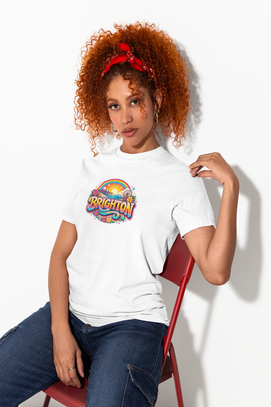 Brighton Beach Sunset Ladies T Shirt