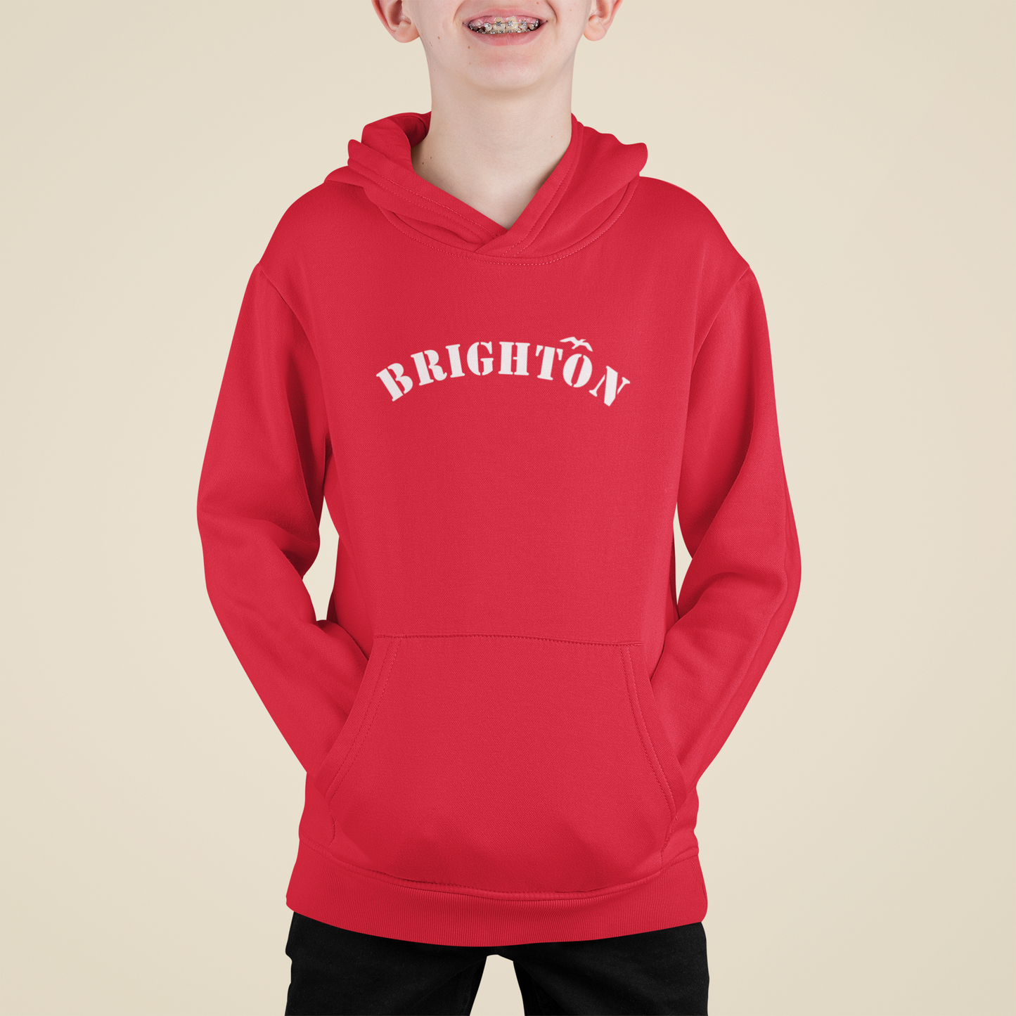 Brighton Stencil kids hoodie