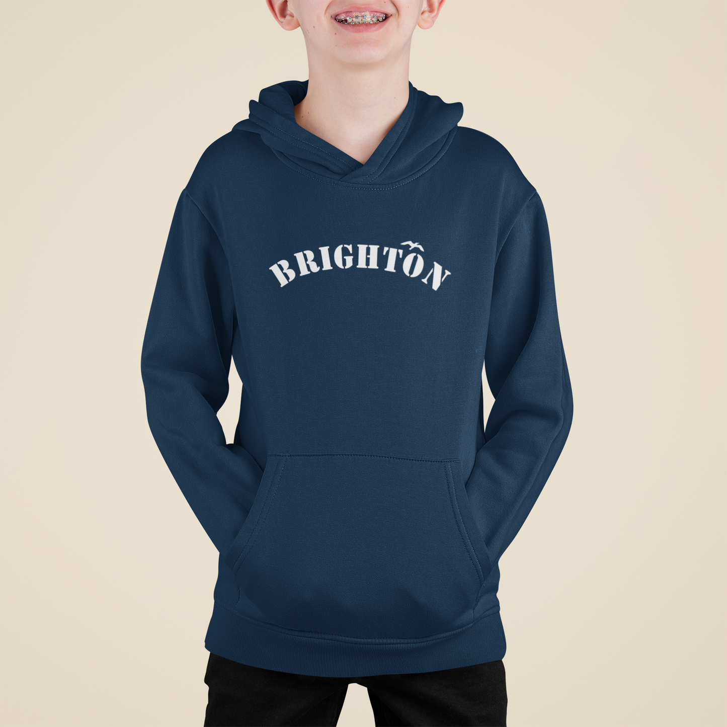 Brighton Stencil kids hoodie
