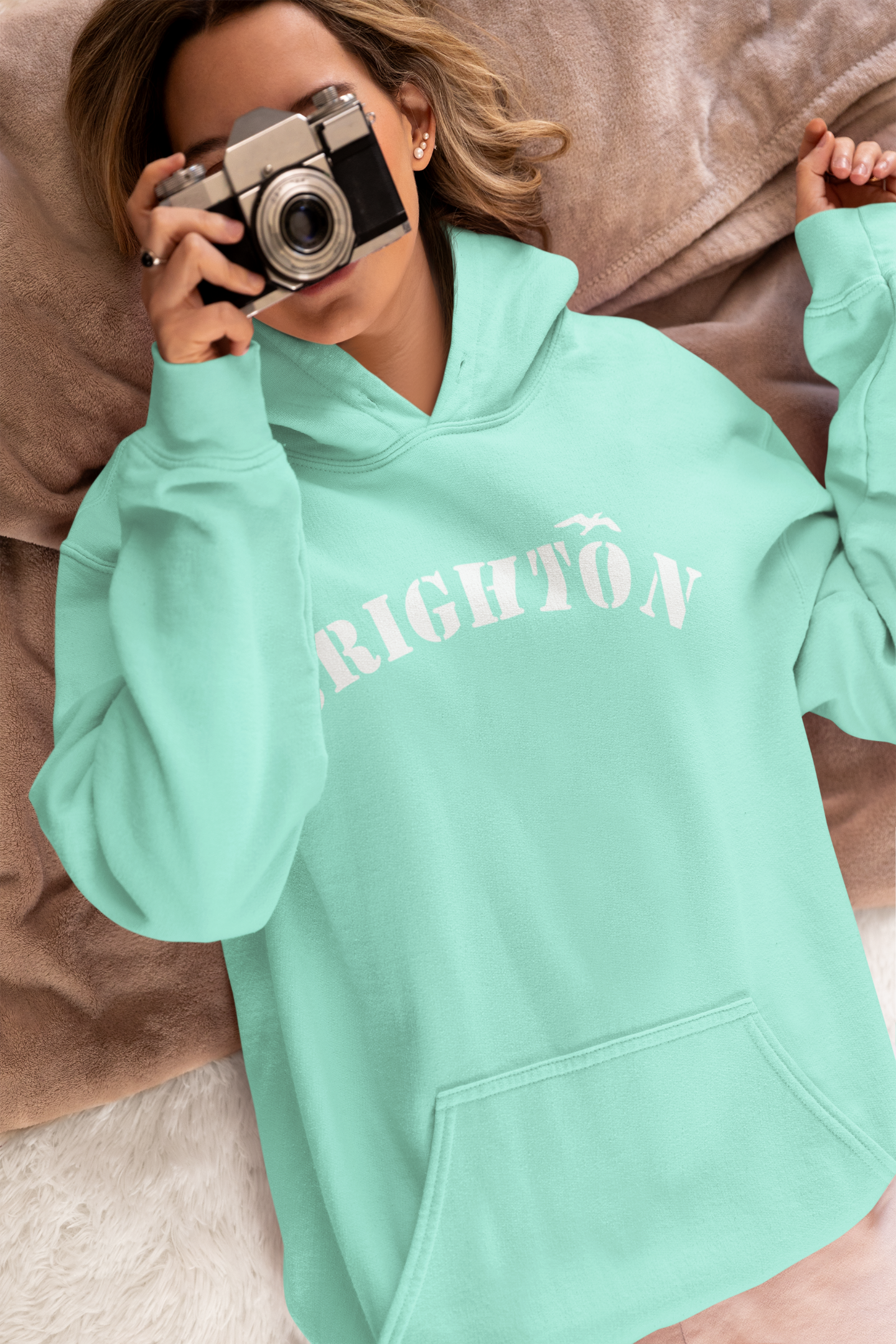 Brighton Unisex Stencil Hoodie