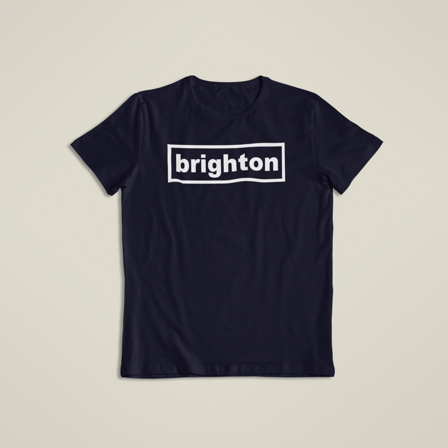 Brighton Rectangle white logo unisex T Shirt