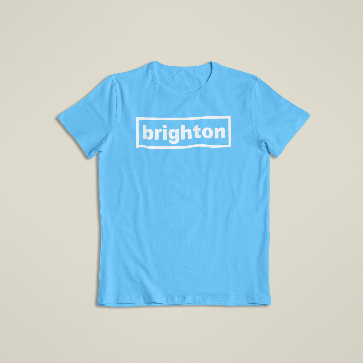 Brighton Rectangle white logo unisex T Shirt