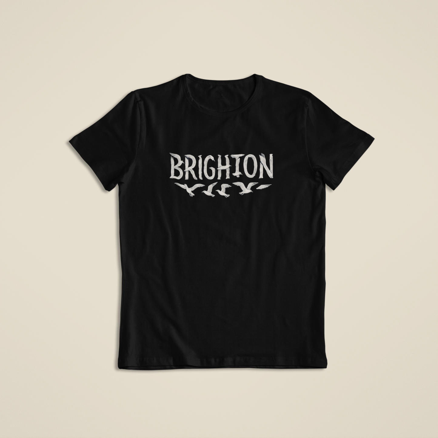 Brighton Seagull text T-shirt