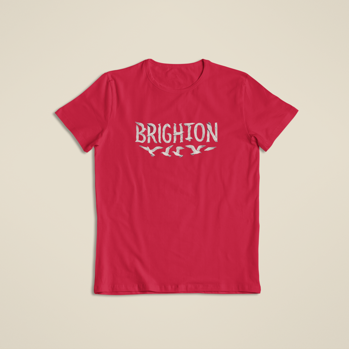 Brighton Seagull text T-shirt