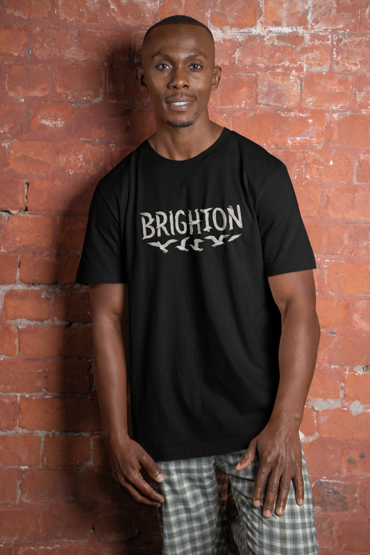 Brighton Seagull text T-shirt