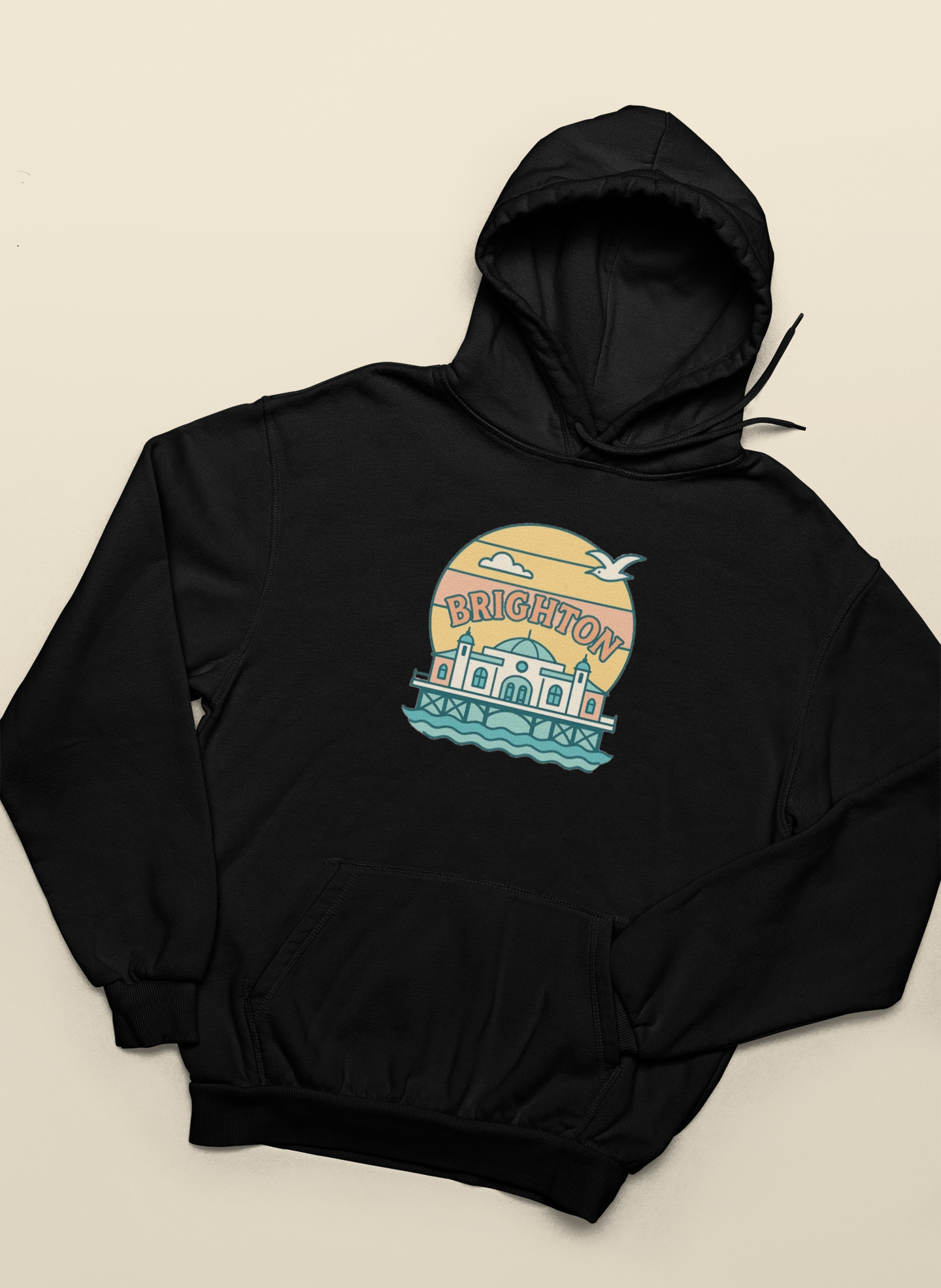 Brighton Retro unisex hoodie