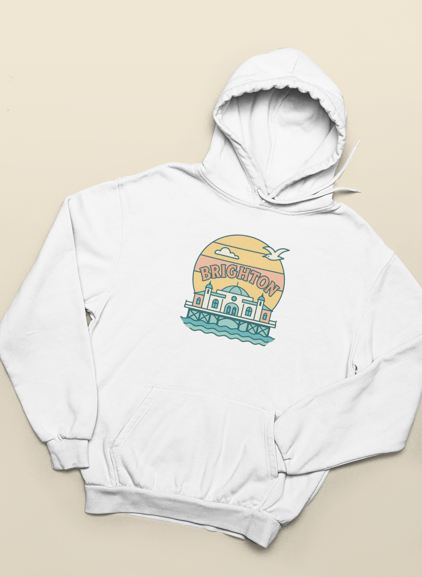 Brighton Retro unisex hoodie