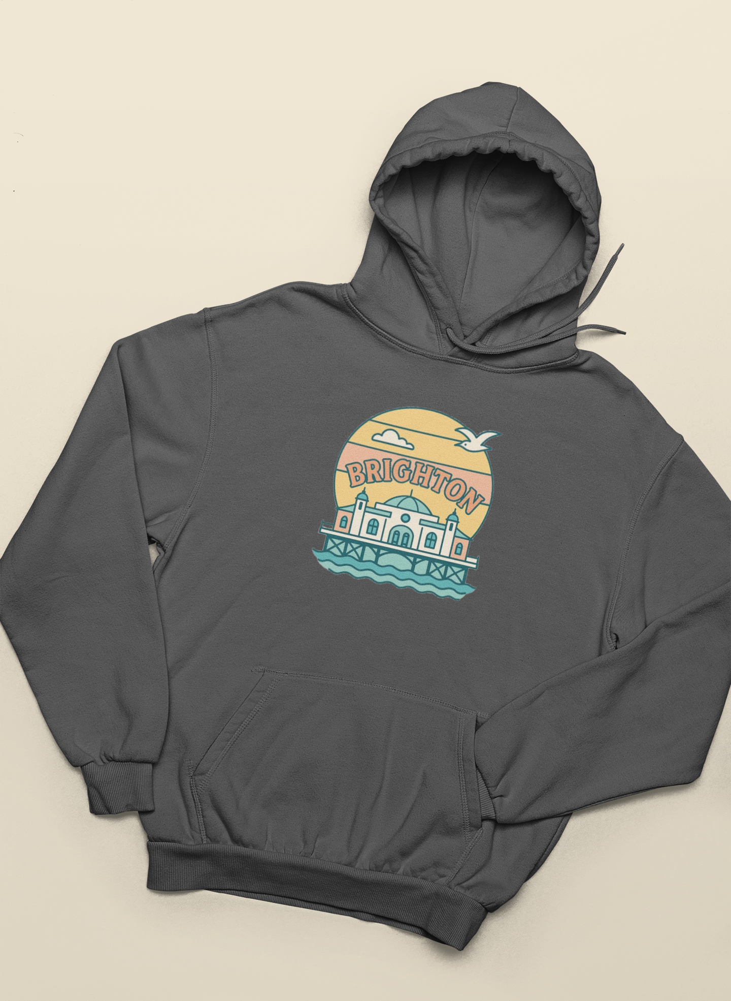 Brighton Retro unisex hoodie