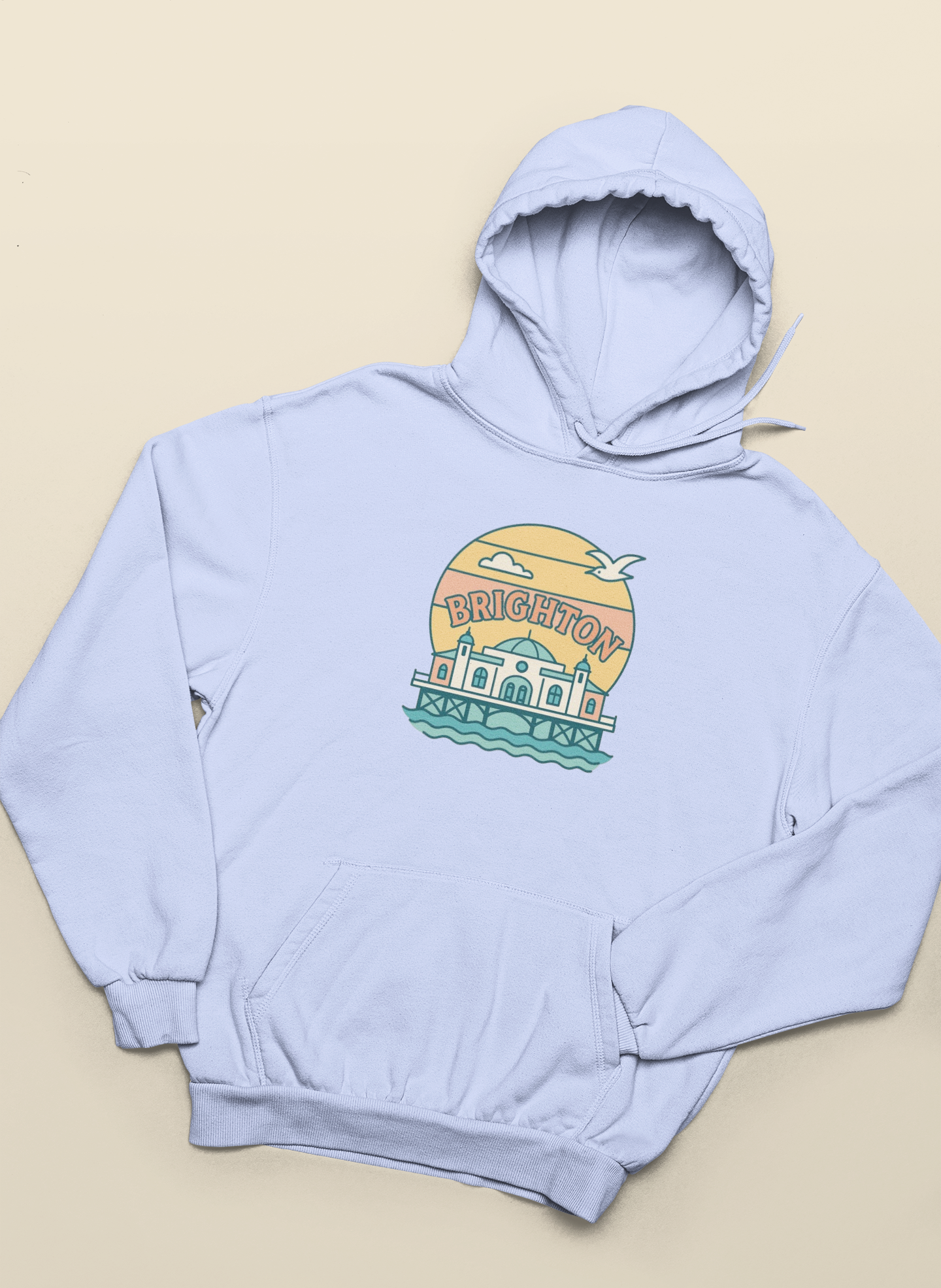 Brighton Retro unisex hoodie