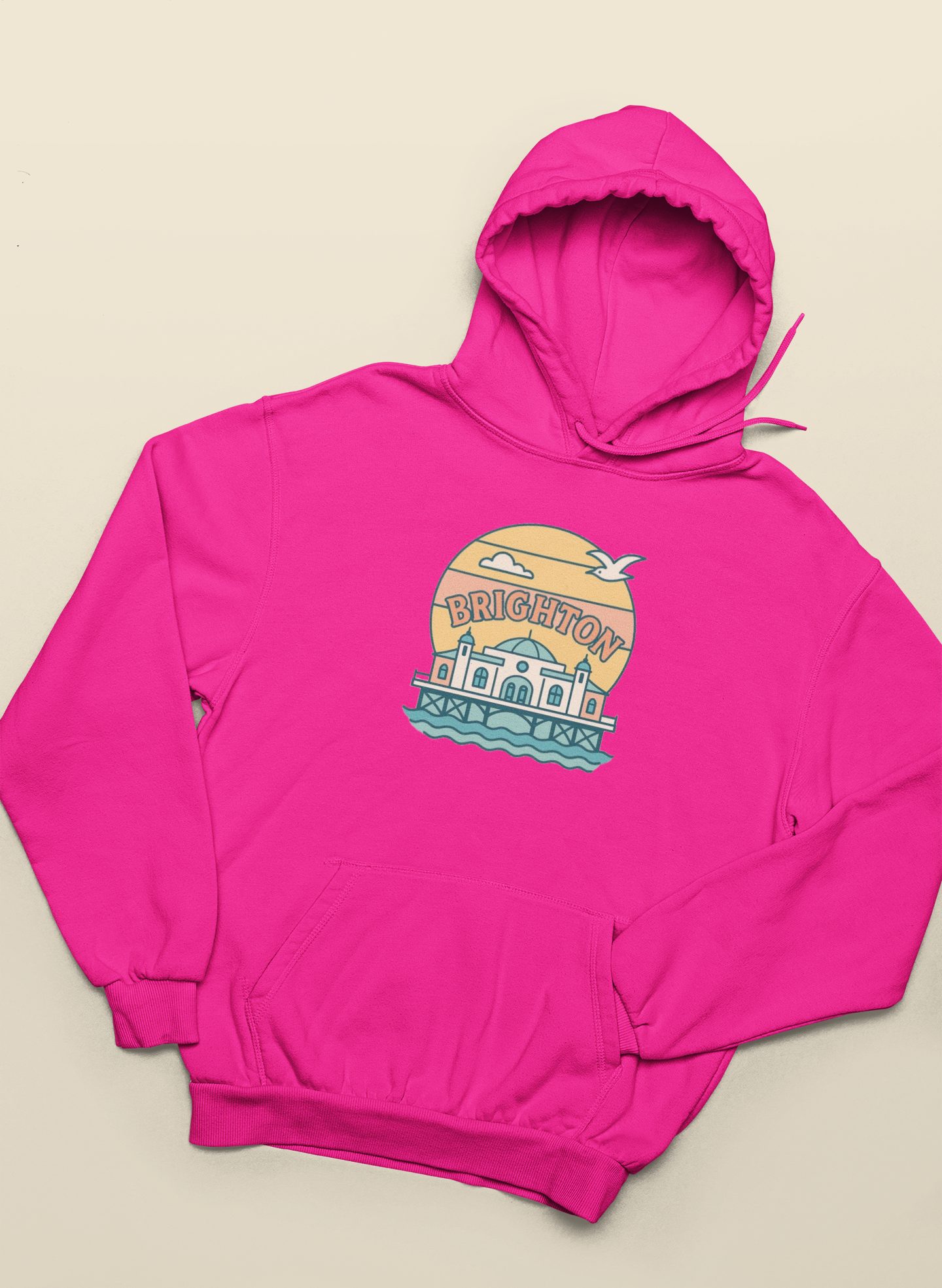 Brighton Retro unisex hoodie