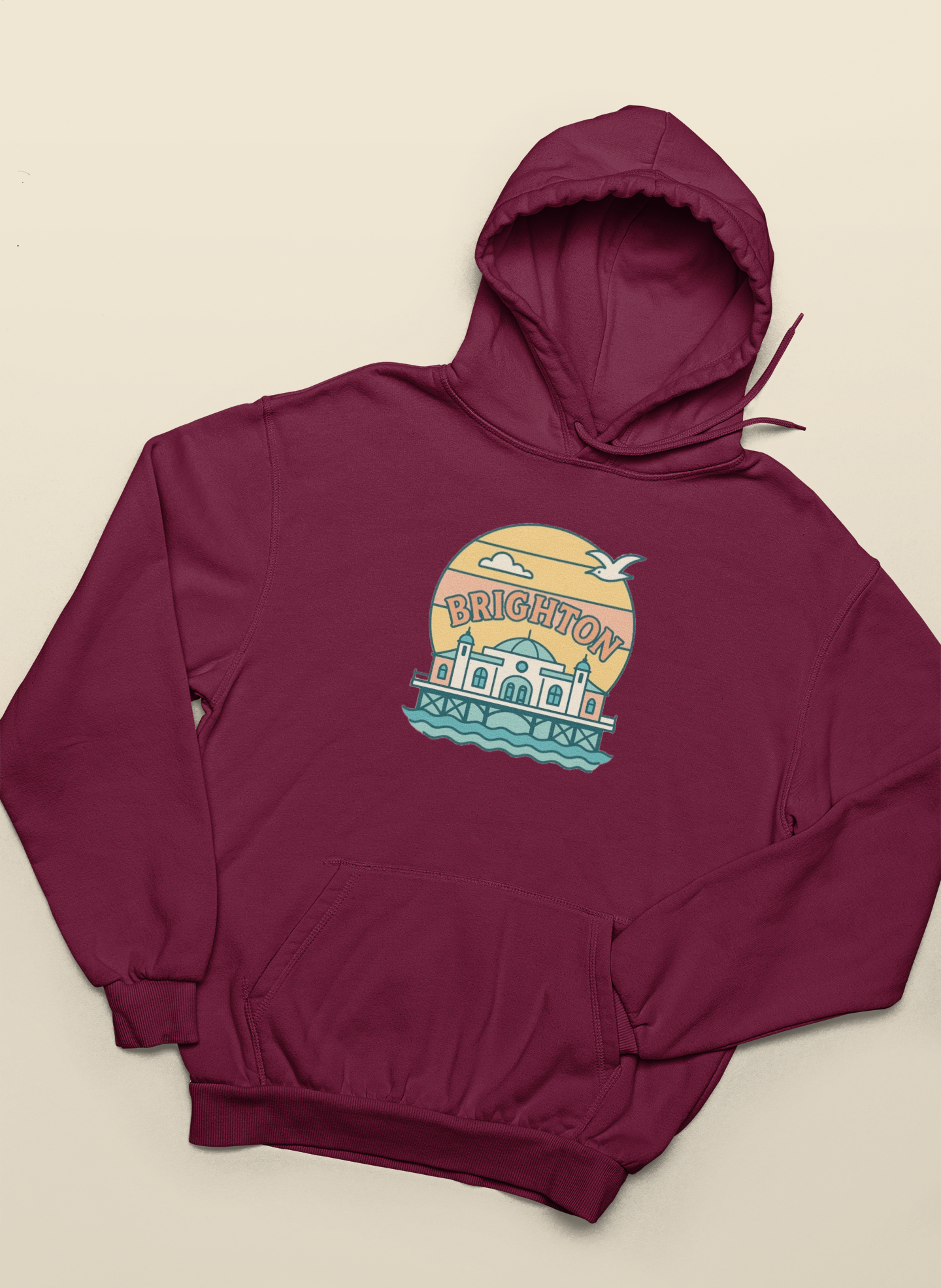 Brighton Retro unisex hoodie
