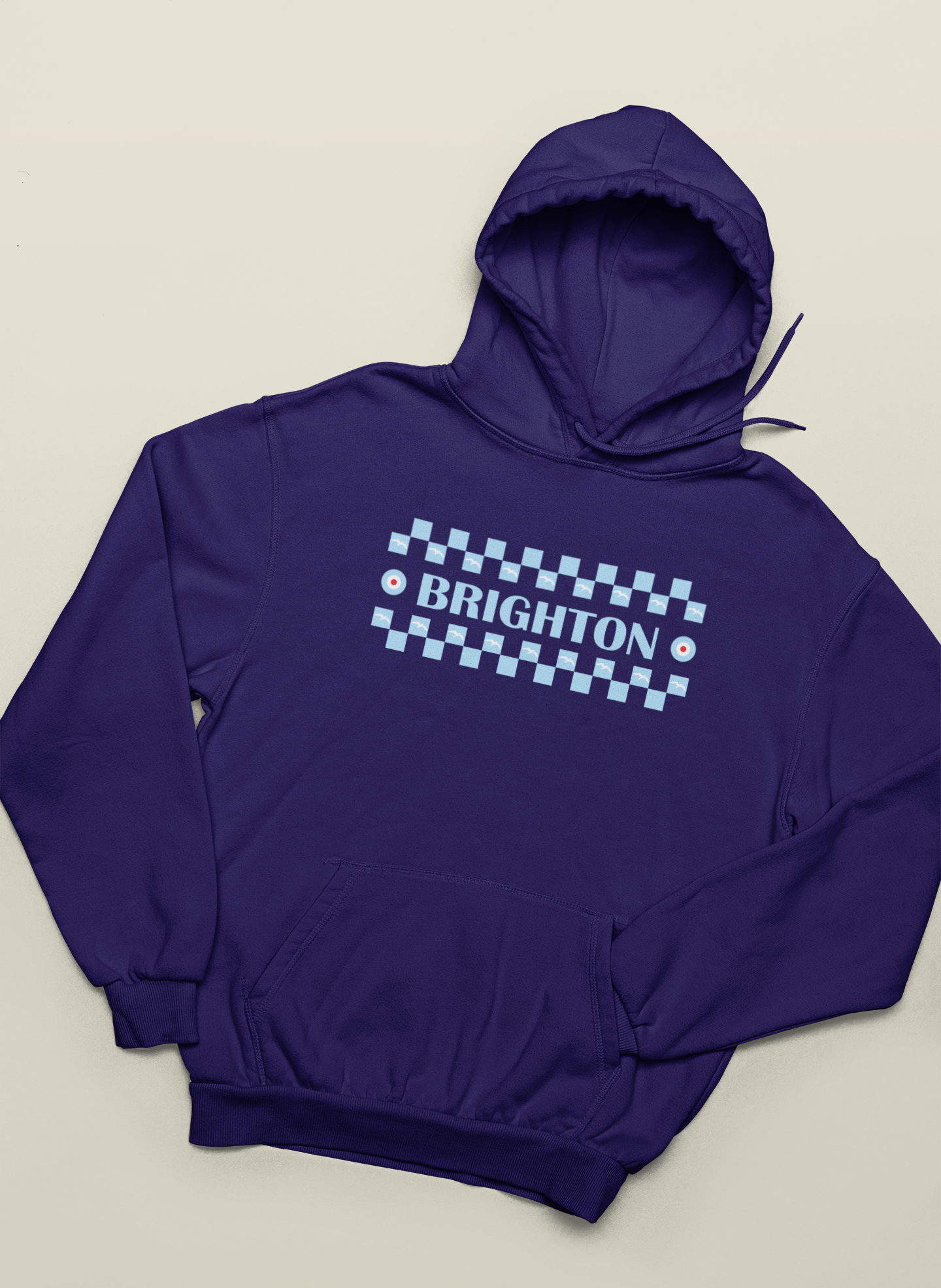 Brighton Checked Unisex Hoodie