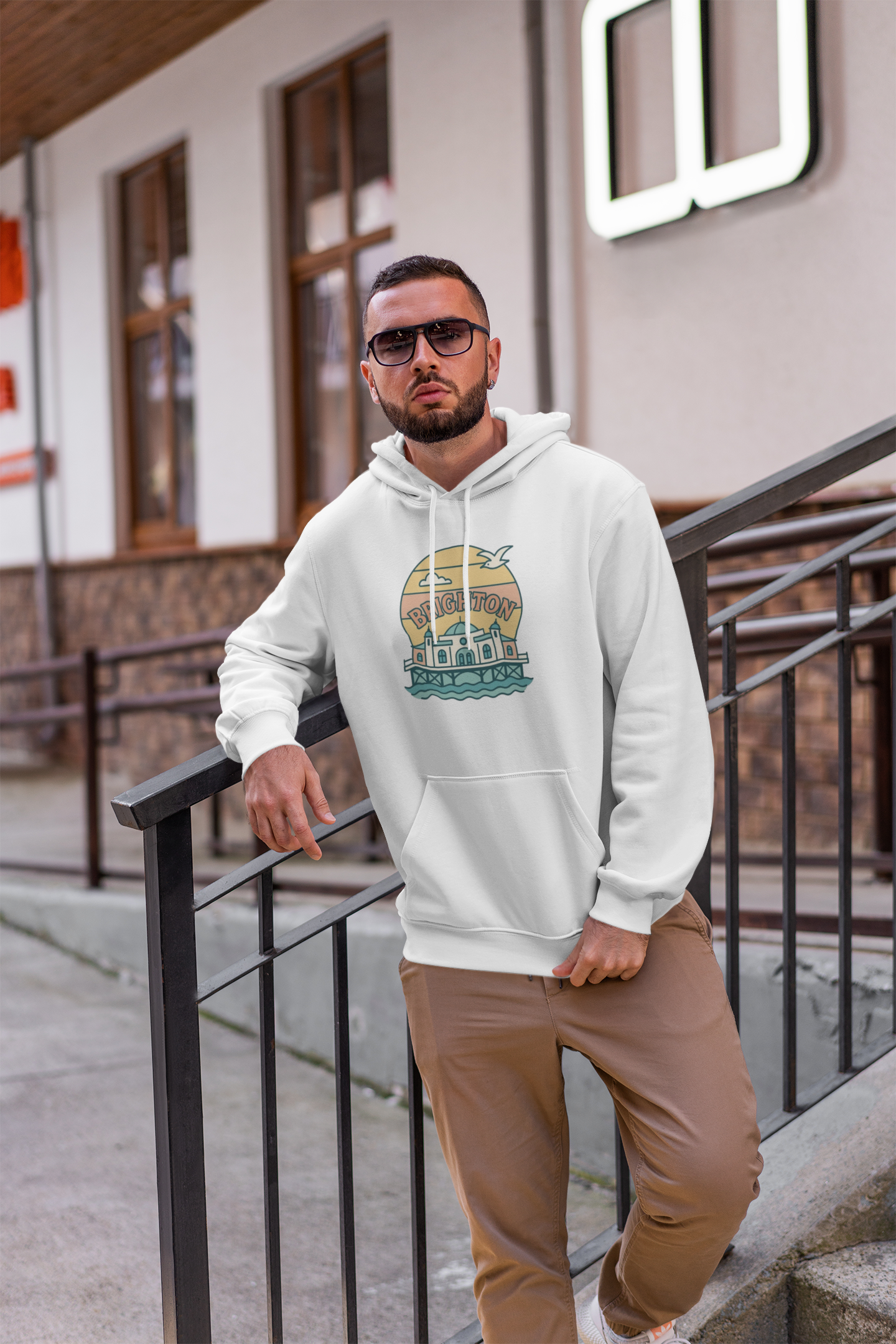 Brighton Retro unisex hoodie
