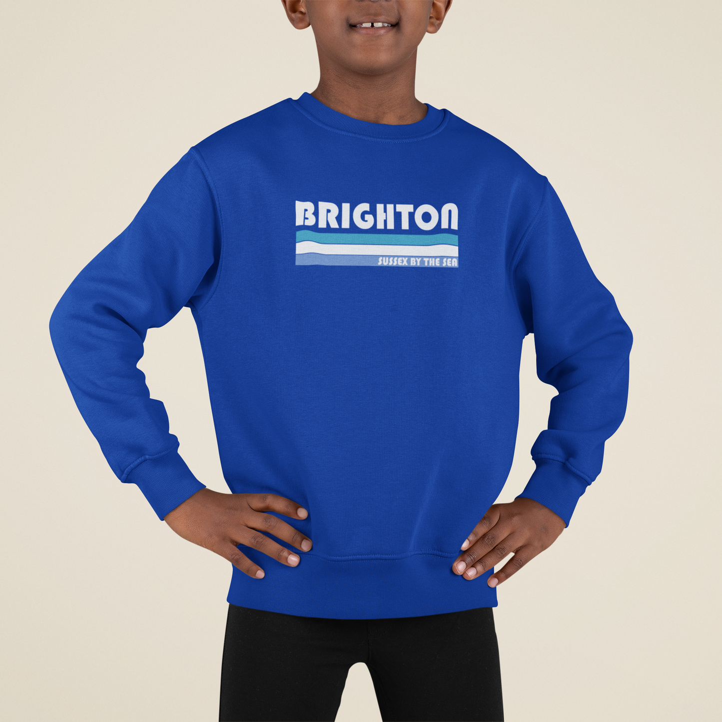 Kids Sweatshirt 3 Stripe Brighton Logo