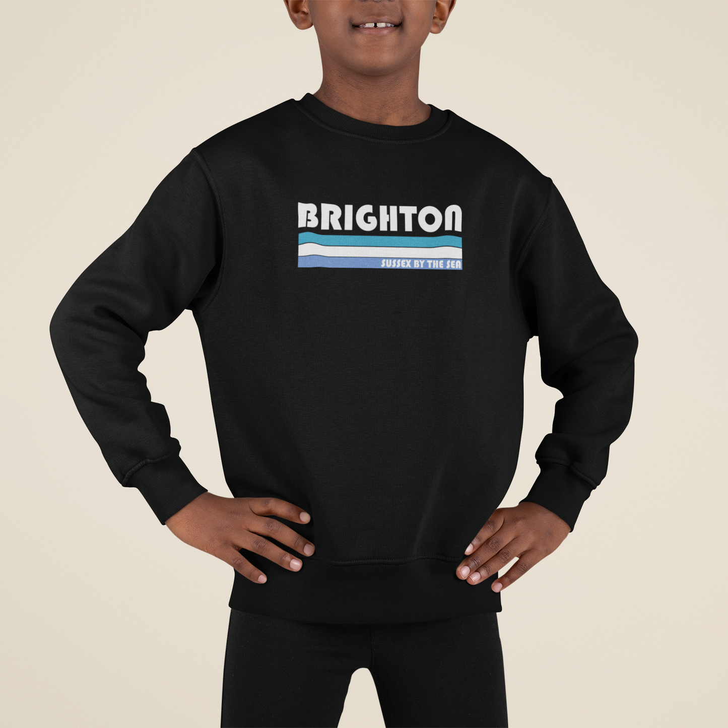 Kids Sweatshirt 3 Stripe Brighton Logo
