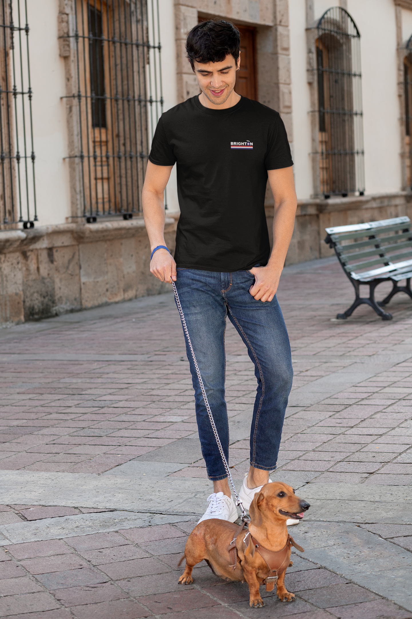 Brighton mod left chest t-shirt